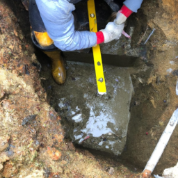 Construction d'un Mur de Soutènement en Blocs de Béton pour un Terrain en Pente Floirac